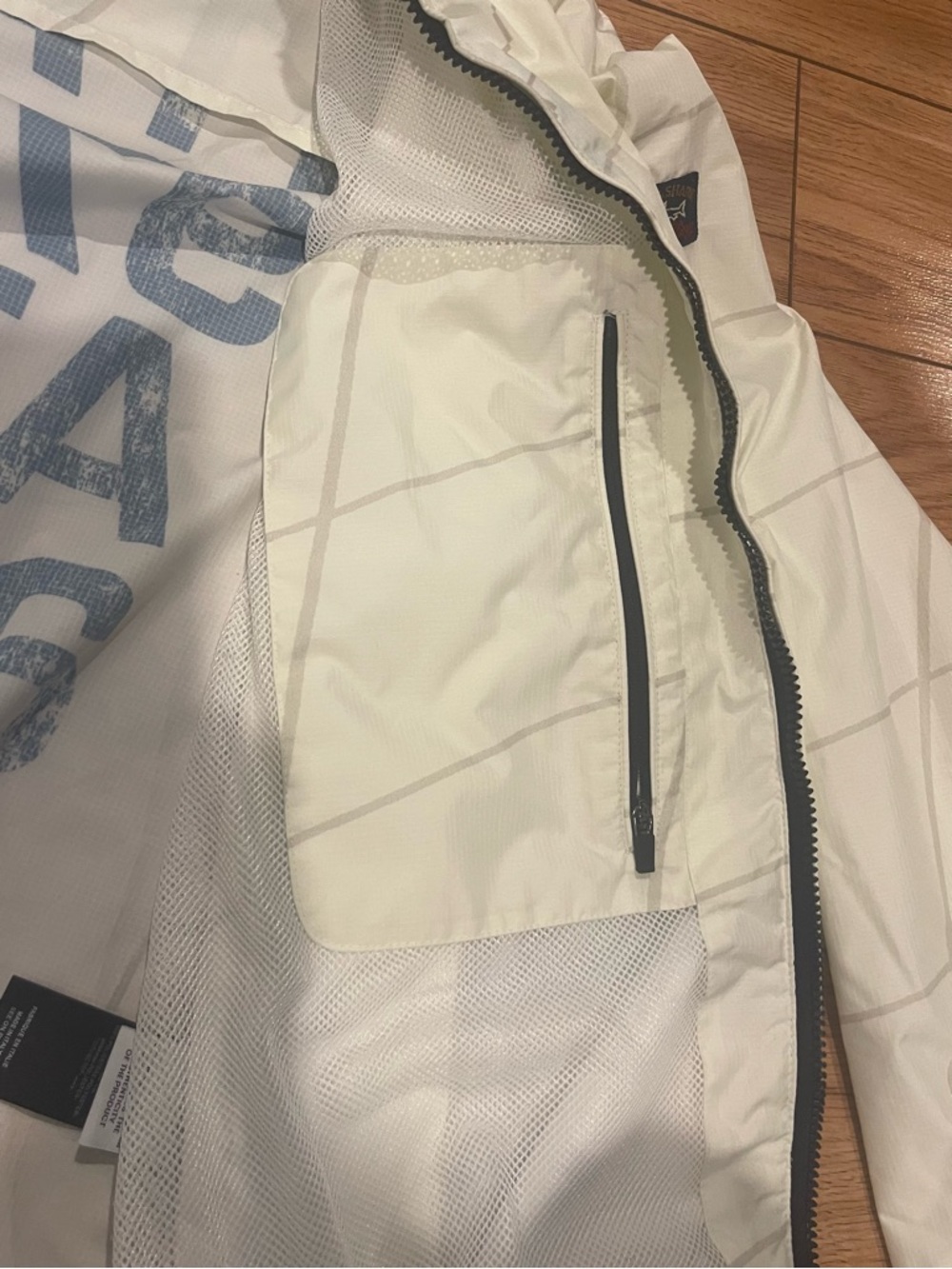 Paul & Shark Yachting Re-Sail Jacket Ltd Edition White Men’s Hooded Windbreaker - Picture 11 of 16